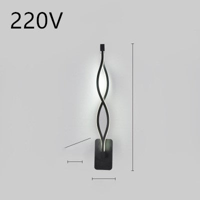 Lampa de perete cu LED -uri nordic lampa noptieră pentru dormitor minimalist