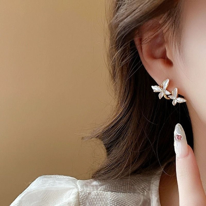 Stylish Vintage Double Butterfly Earrings