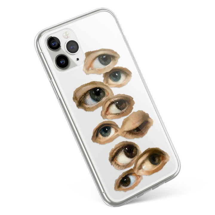 Hand Drawn Eye Soft Phone Case