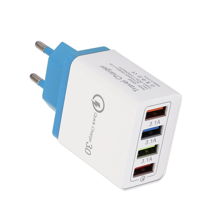 Încărcător USB Quick Charge 3.0 4 Adaptor pentru telefon pentru tabletă Portabil Portabil Mobile încărcător rapid