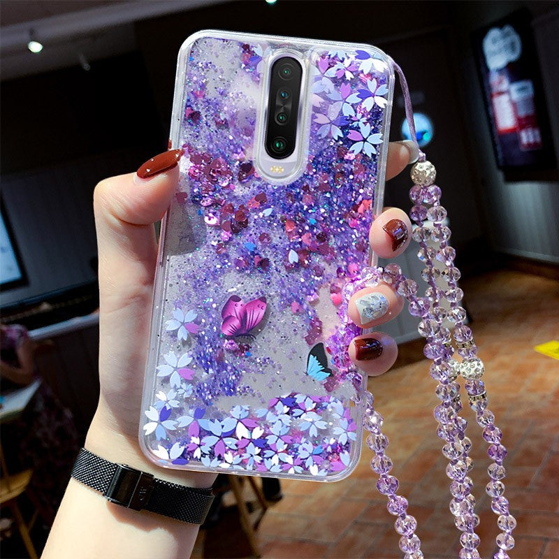 Women's Creative Liquid Quicksand Mobile Phone Case