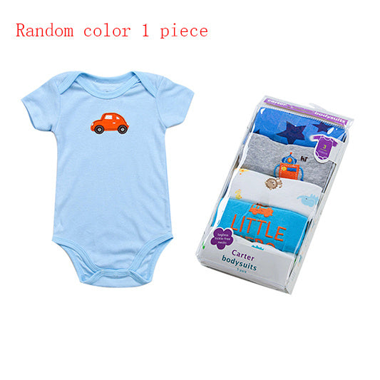 Newborn Baby Short-sleeved Cotton Jumpsuit