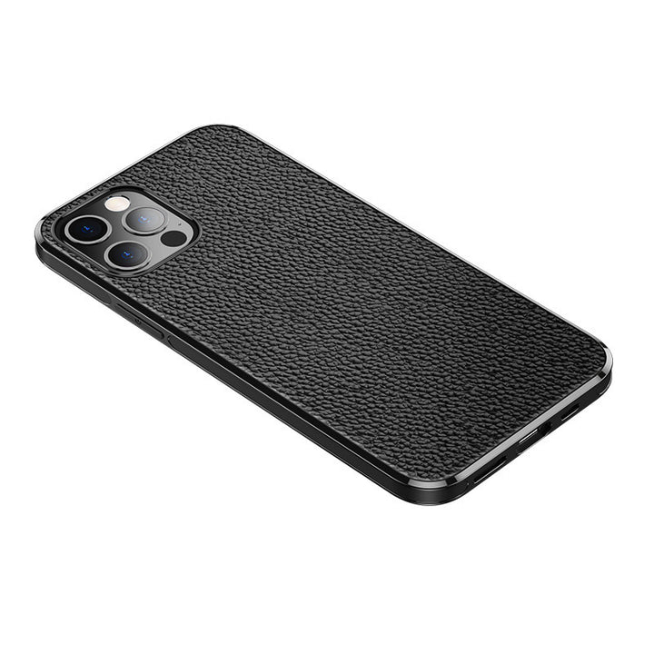 Compatibil cu Apple , Textură din piele lychee TPU Telefon mobil Car Carcasă automată Magnetic Cover