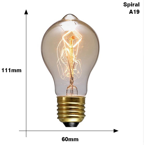 Bulb Edison E27 220V 40W ST64 A19 T45 G80 G95 G125 Iluminat cu fulg cu fulg incandescent