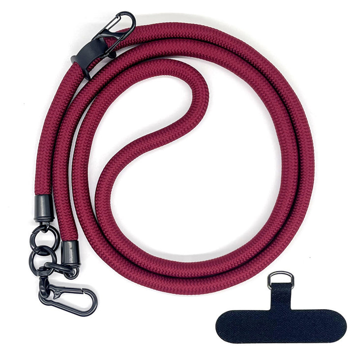 10 mm Climbing Rope Telefon mobil Garnitură Lankard Garnitură reglabilă Crossbody Telefon mobil curea cu Curea de cameră cu curea de cameră anti-pierdere a gâtului