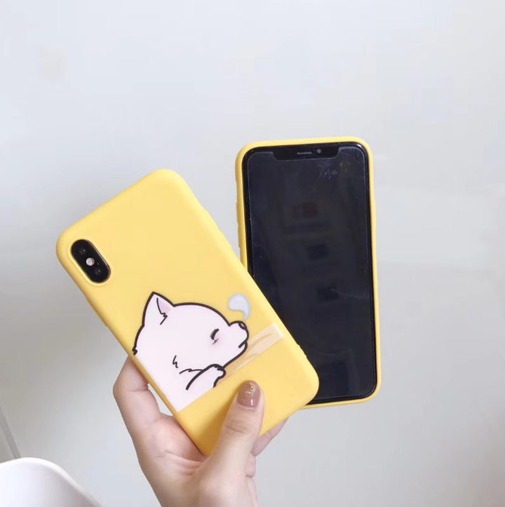 Compatibil cu Apple, carcasă amuzantă a girafei de desene animate pentru 7 8 8 plus TPU Silicon Cover pentru X XR XS Max 6 6S plus cazuri moi