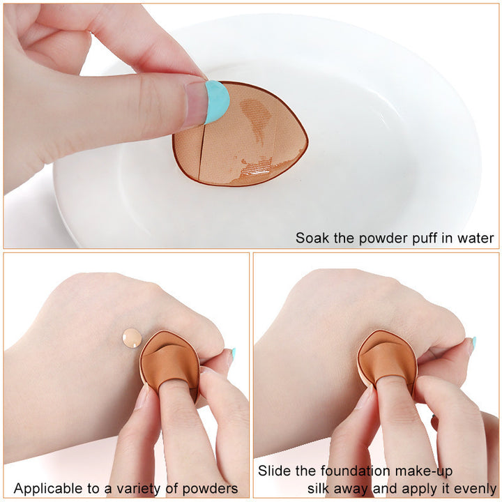 51020 PCs Mini Finger Puff Foundation Powder Detail Makeup