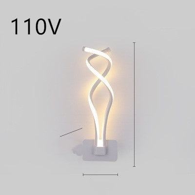 Lampa de perete cu LED -uri nordic lampa noptieră pentru dormitor minimalist