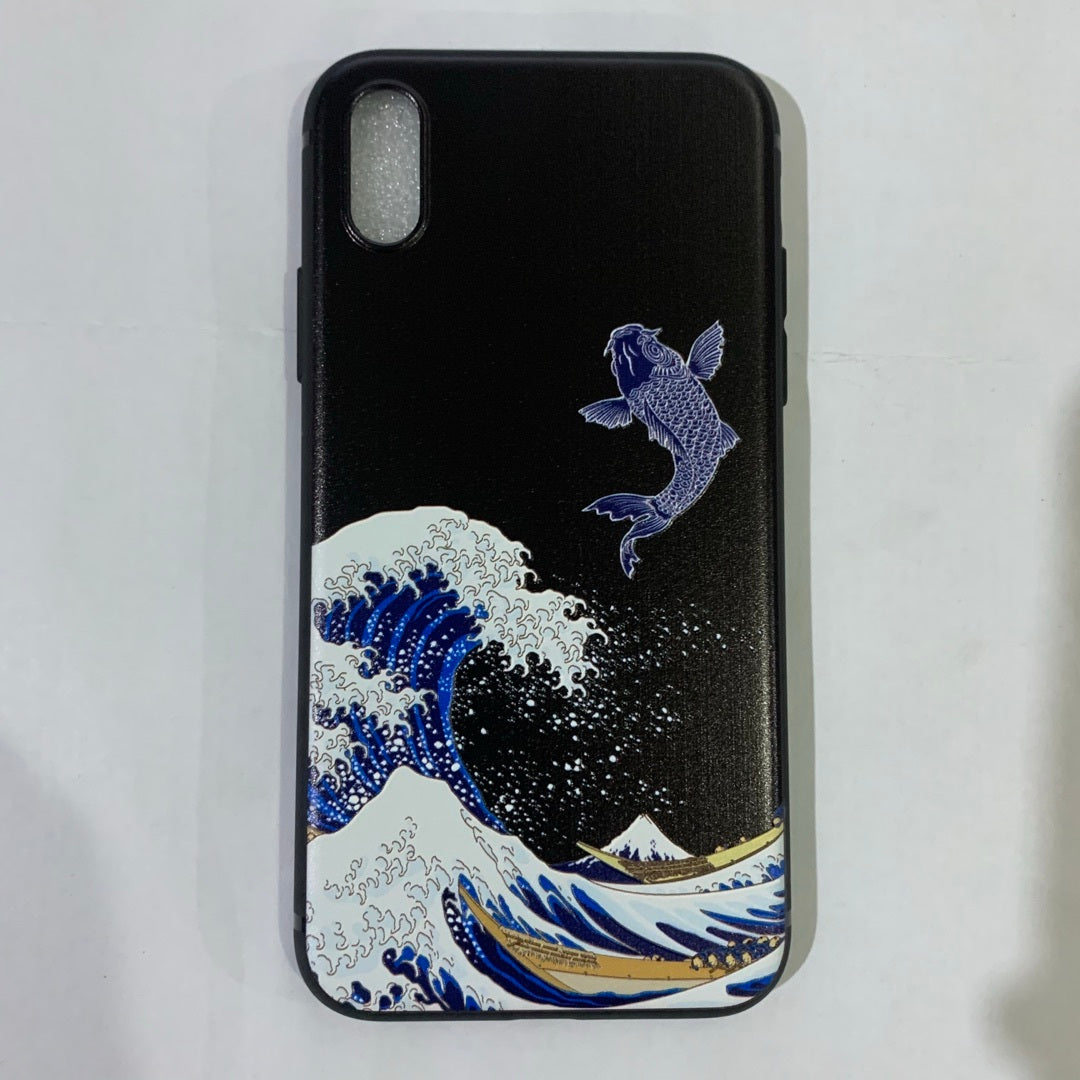 Relief soft shell mobile phone case