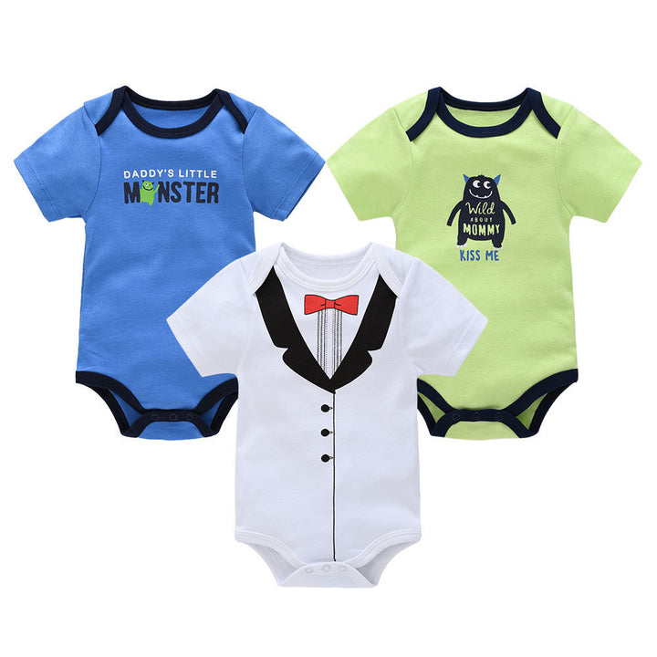 New short sleeve baby clothes