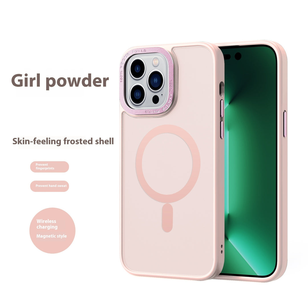 Frosted Skin Feeling Metal Magnetic Protective Case