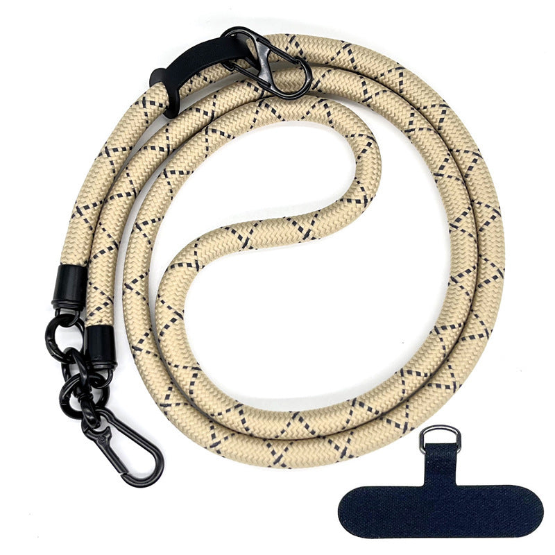 10 mm Climbing Rope Telefon mobil Garnitură Lankard Garnitură reglabilă Crossbody Telefon mobil curea cu Curea de cameră cu curea de cameră anti-pierdere a gâtului