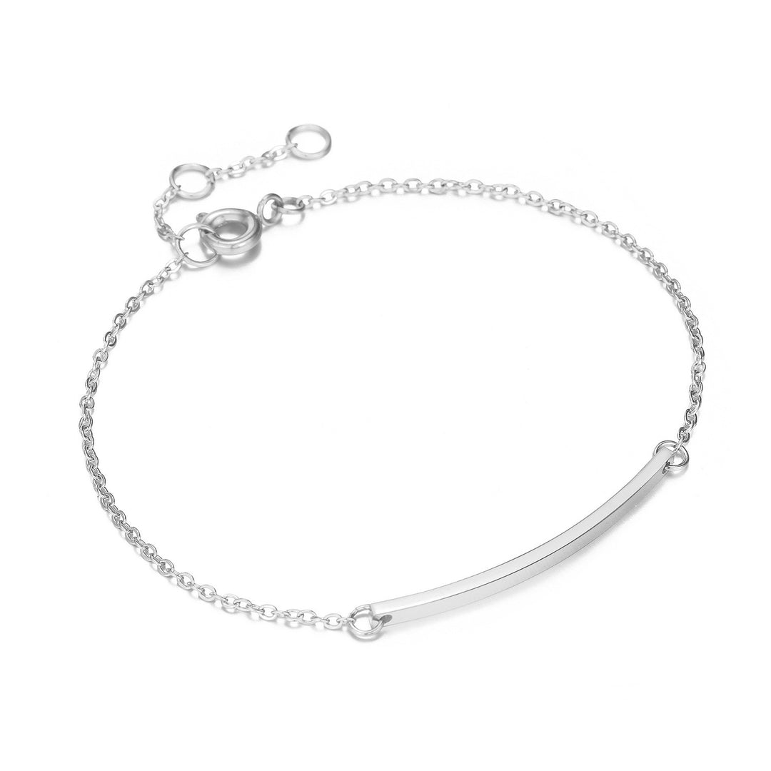 Japanese And Korean Simple Temperament Horizontal Bar Bracelet