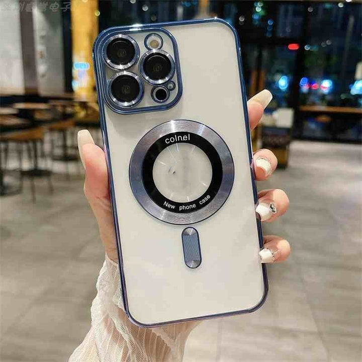 All-inclusive Lens Transparent Plating Phone Case