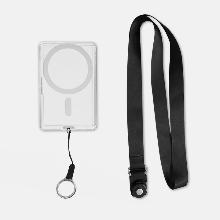 Transparent Card Clamp Mobile Phone Back Sticker Magnetic Suction