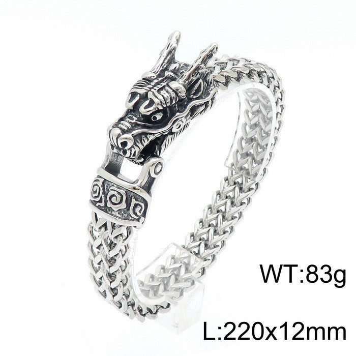 Stainless Steel Cast Animal Retro Personalized Bracelet