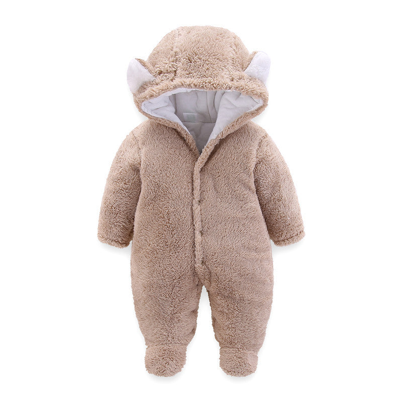 Winter Baby Jumpsuit Newborn Warm Thick Baby Romper