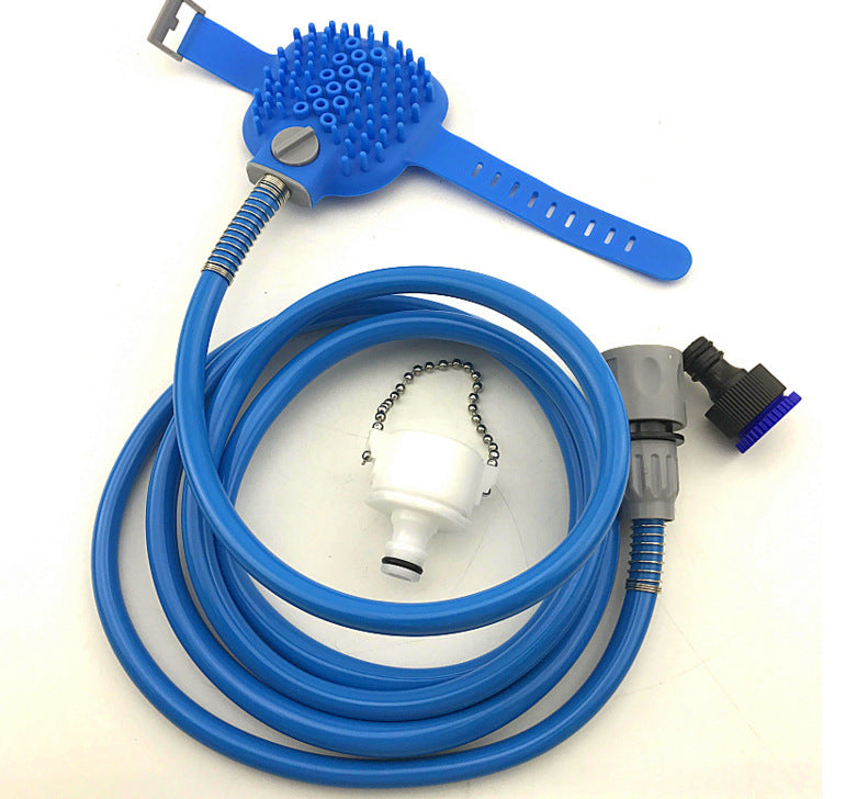 Pet Bathing Tool Pet Dog Convenient Clean Water Pipe Spray Nozzle Strap