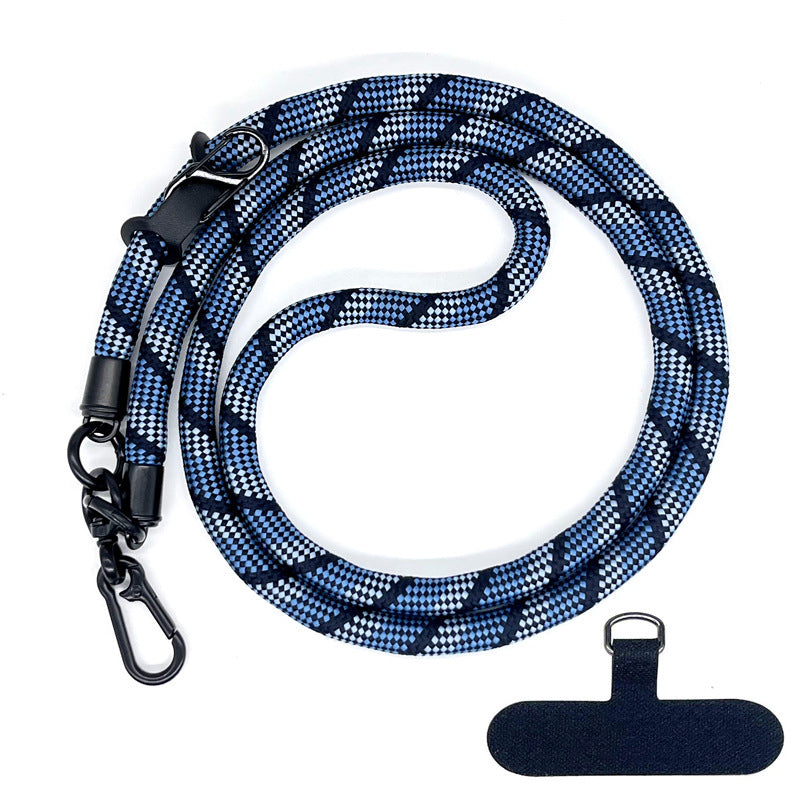 10 mm Climbing Rope Telefon mobil Garnitură Lankard Garnitură reglabilă Crossbody Telefon mobil curea cu Curea de cameră cu curea de cameră anti-pierdere a gâtului