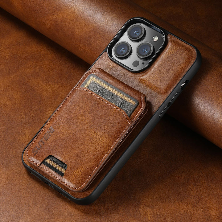 Leather Business Card Phone Case