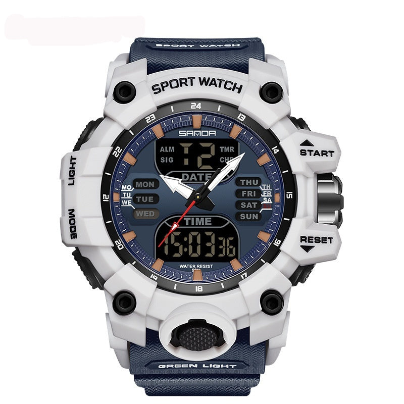 Multifunctional Men's Fashion Korean Style Waterproof Shockproof Transparent Watch