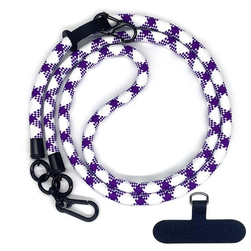 10 mm Climbing Rope Telefon mobil Garnitură Lankard Garnitură reglabilă Crossbody Telefon mobil curea cu Curea de cameră cu curea de cameră anti-pierdere a gâtului