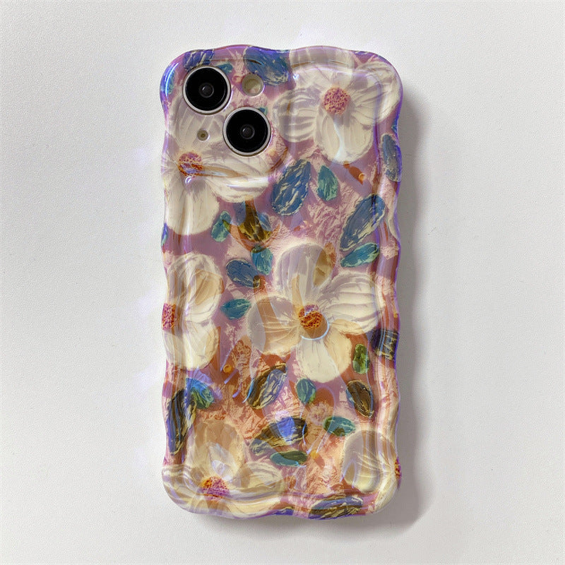 Retro Oil Painting Camellia Phone Case