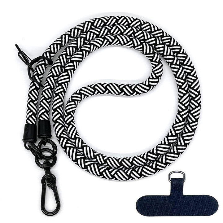 10 mm Climbing Rope Telefon mobil Garnitură Lankard Garnitură reglabilă Crossbody Telefon mobil curea cu Curea de cameră cu curea de cameră anti-pierdere a gâtului