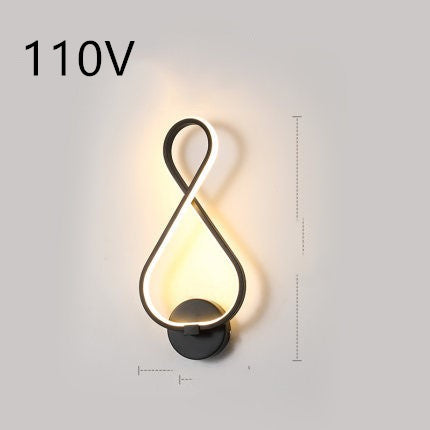 Lampa de perete cu LED -uri nordic lampa noptieră pentru dormitor minimalist