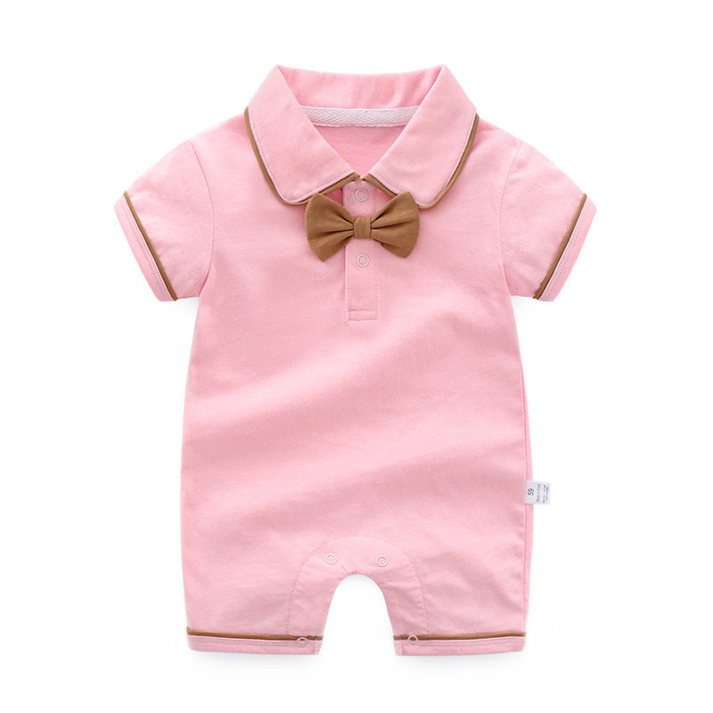 Baby Jumpsuit Thin Clothing Short Sleeve Crawler