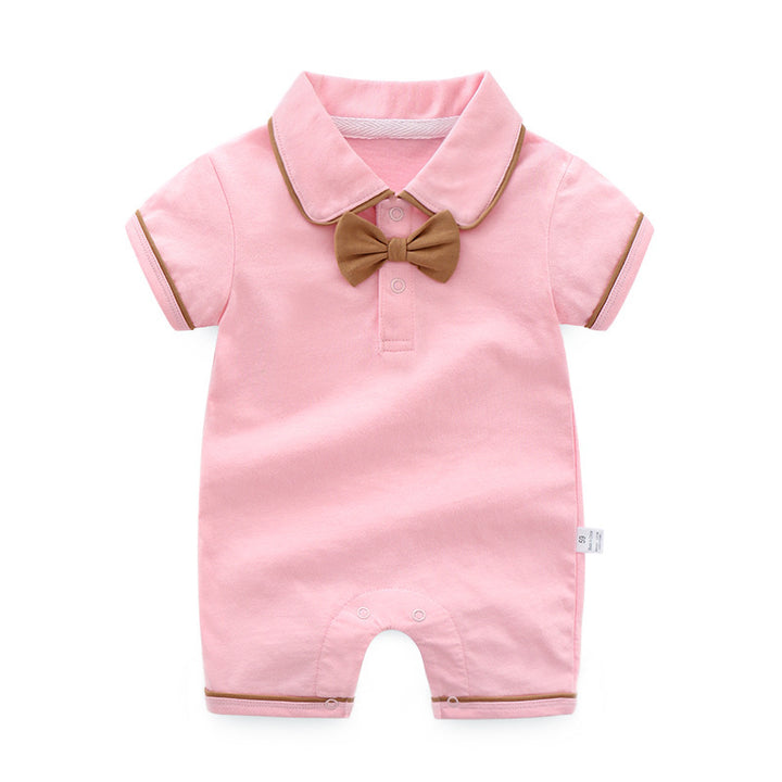 Baby Jumpsuit Thin Clothing Short Sleeve Crawler