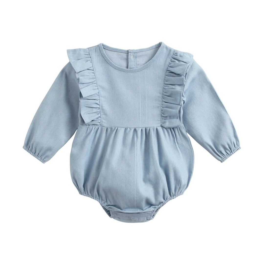 Baby Denim Clothes Bodysuit Wrap Fart Romper