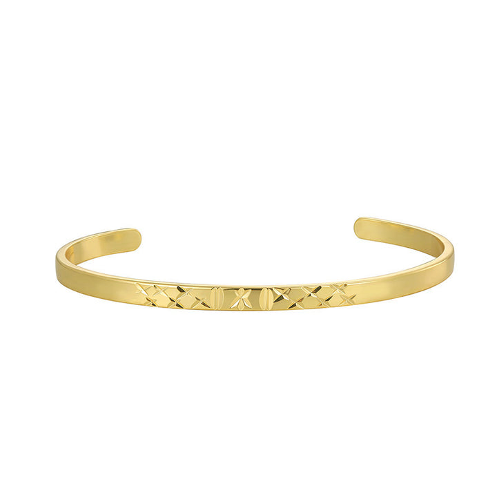 Carven Design Pattern Bracelet Simple Personalized All-match Cold Style