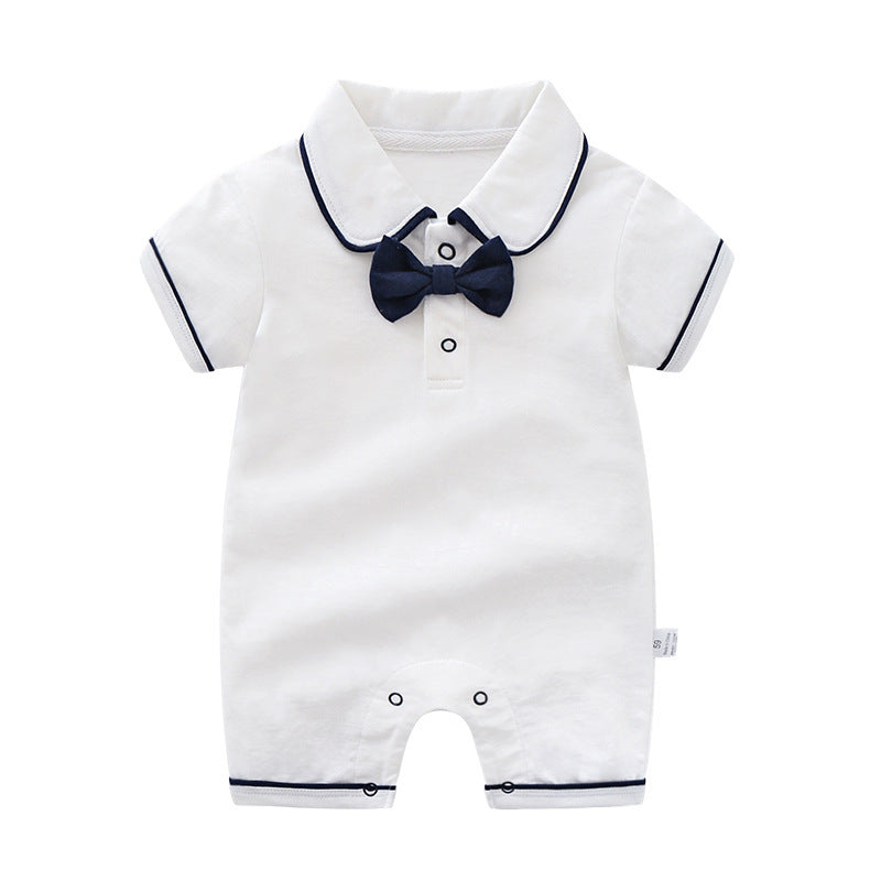 Baby Jumpsuit Thin Clothing Short Sleeve Crawler