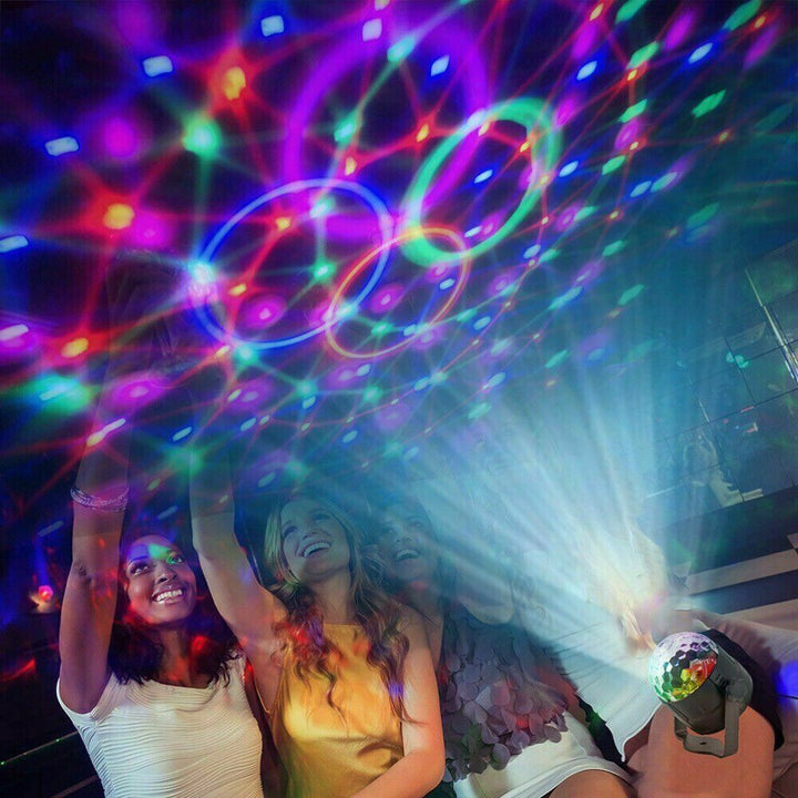 DISCO PARTIE LUMINI STROBE LED DJ Ball Sound Activat Bulb Dance Lampa