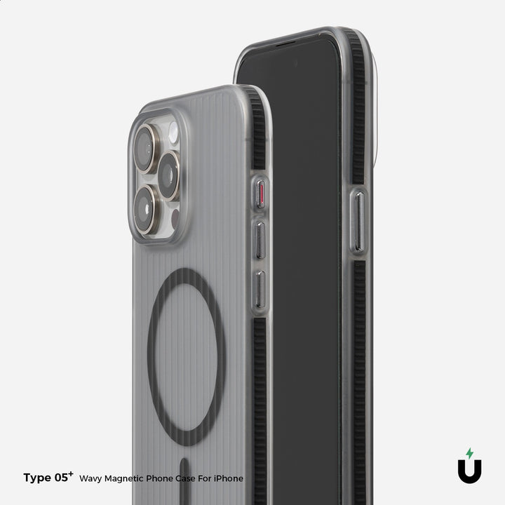 Simple Drop-resistant Striped Magnetic Phone Case