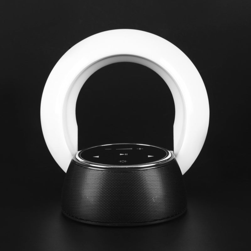 Creative Bluetooth subwoofer stereo difuzor stereo lampă de birou LED LED -ul fără picioare Lumina de atmosferă pliabilă