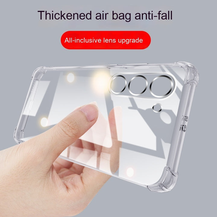 Aplicabil S23 Telefon cu Airbag Rezistent la Silicon Transparent Silicon Shell Soft