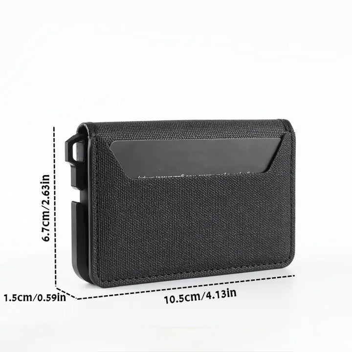 Men's Ultra-thin Metal EDC Leather Wallet