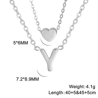 Elegant And Fashionable, Carefully Shaped 26 Letter Necklace