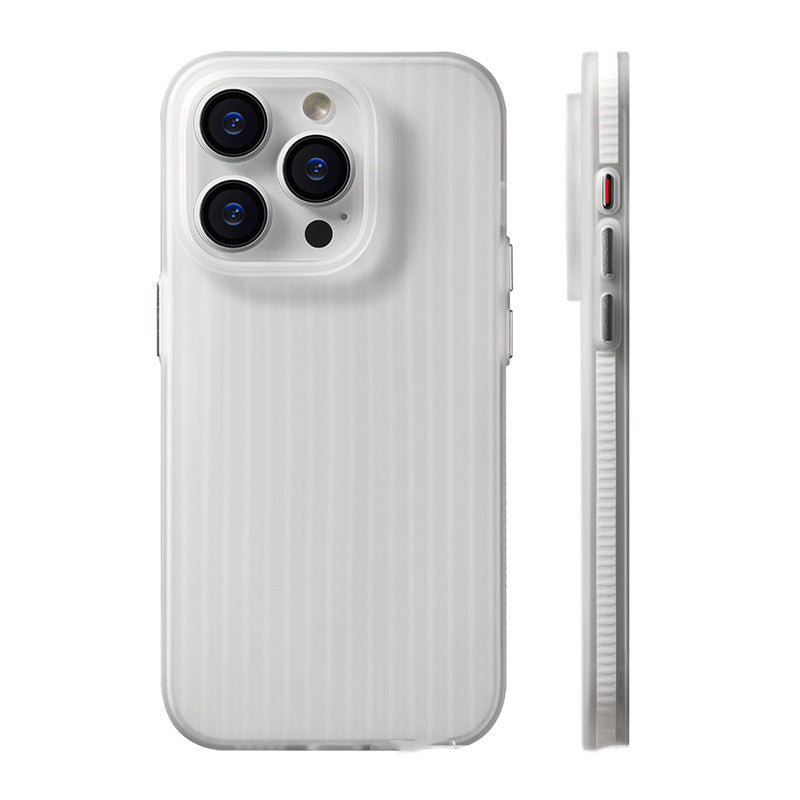 Applicable To Iphone15promax Phone Case Skin-sensitive Striped Sand Non-slip Protective Cover