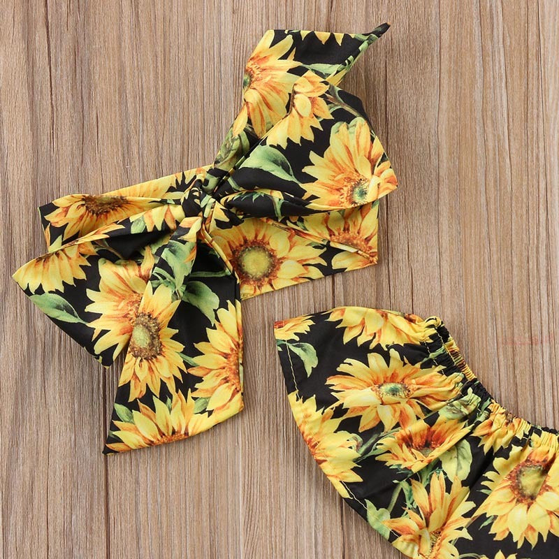 Baby flower print romper