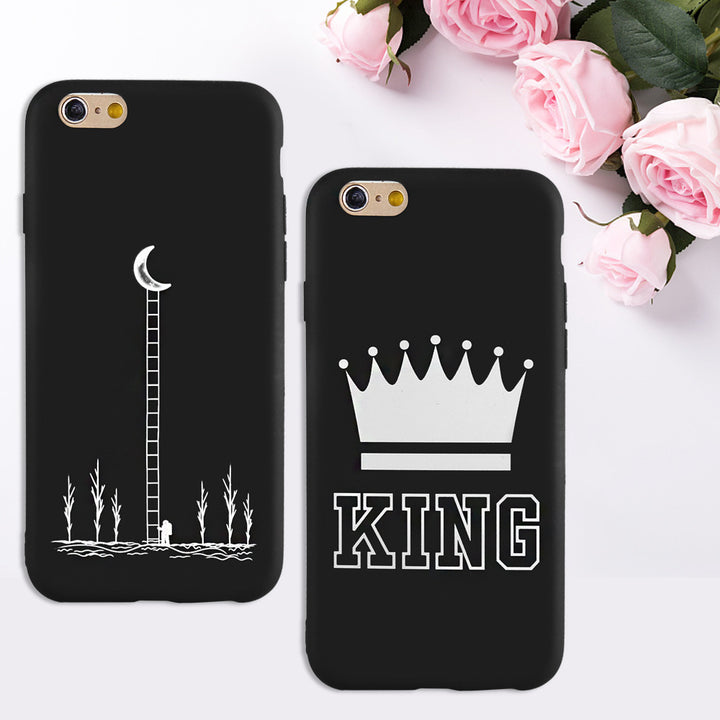 Crown King personalizat pictat carcasă de telefon simplu