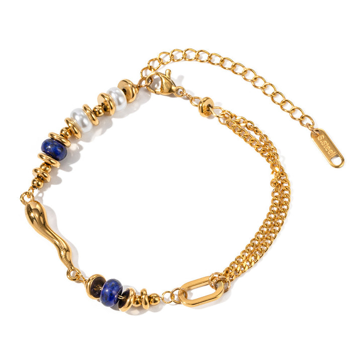 Women's Fashion Gold Stone Water Drop Bracelet