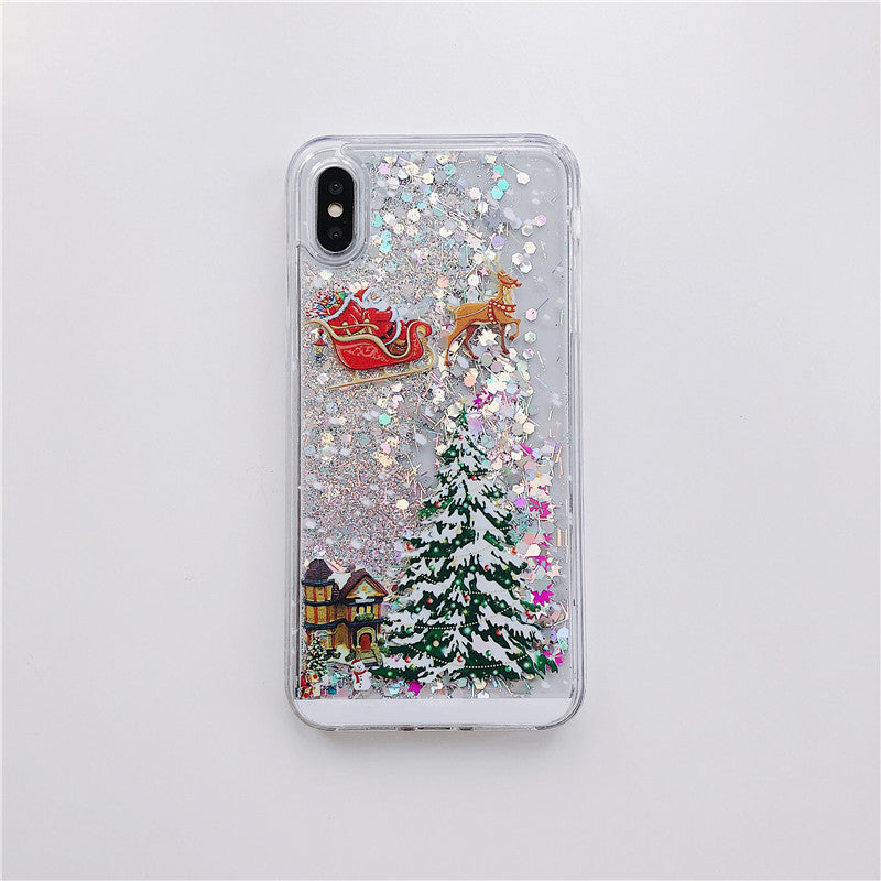 Compatible With  , Santa Claus Christmas Tree Quicksand Shell