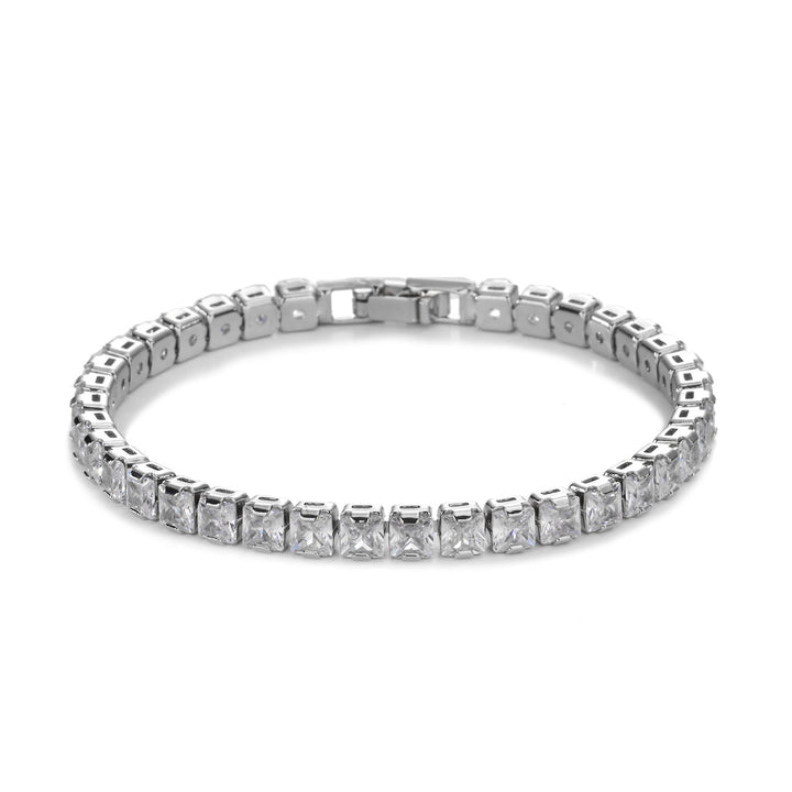 European And American Full Diamond 4mm Zircon Tennis Bracelet