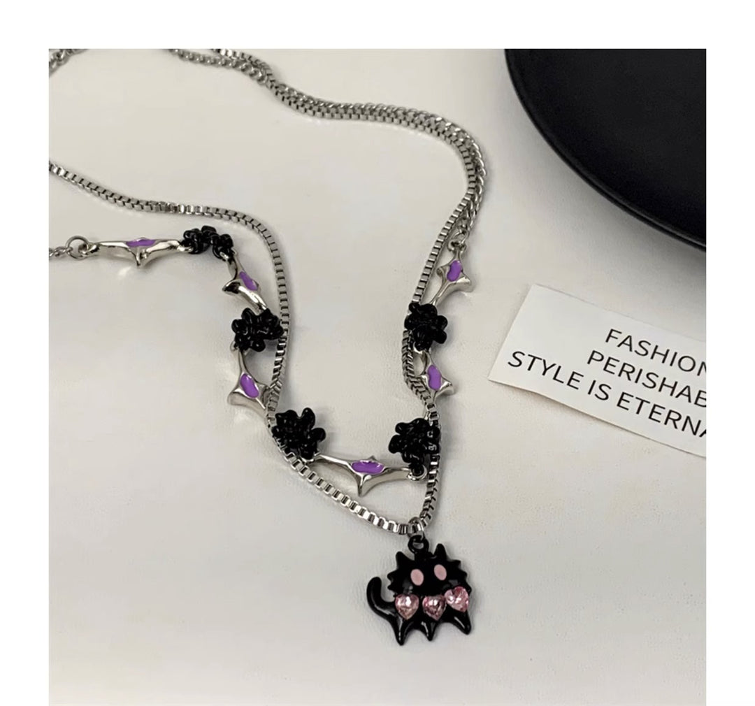 Women's Special-interest Design Cartoon Cat Necklace