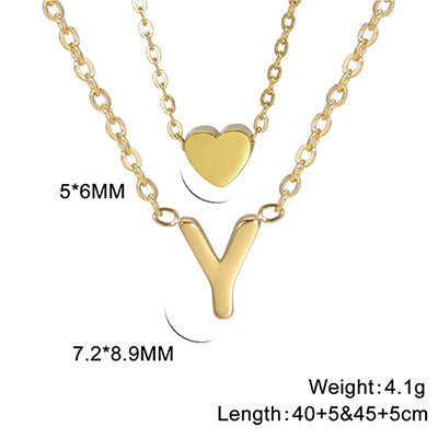 Elegant And Fashionable, Carefully Shaped 26 Letter Necklace