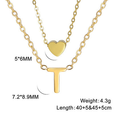 Elegant And Fashionable, Carefully Shaped 26 Letter Necklace