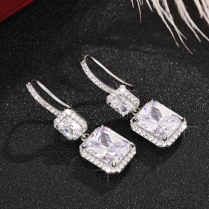 Women's French-style Zircon Earrings